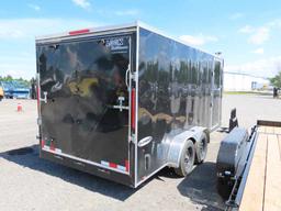 16FT LOOK ENCLOSED TRAILER, DUAL 5 LUG AXLES