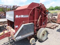 M&W 4500 4'X5' ROUND BALER