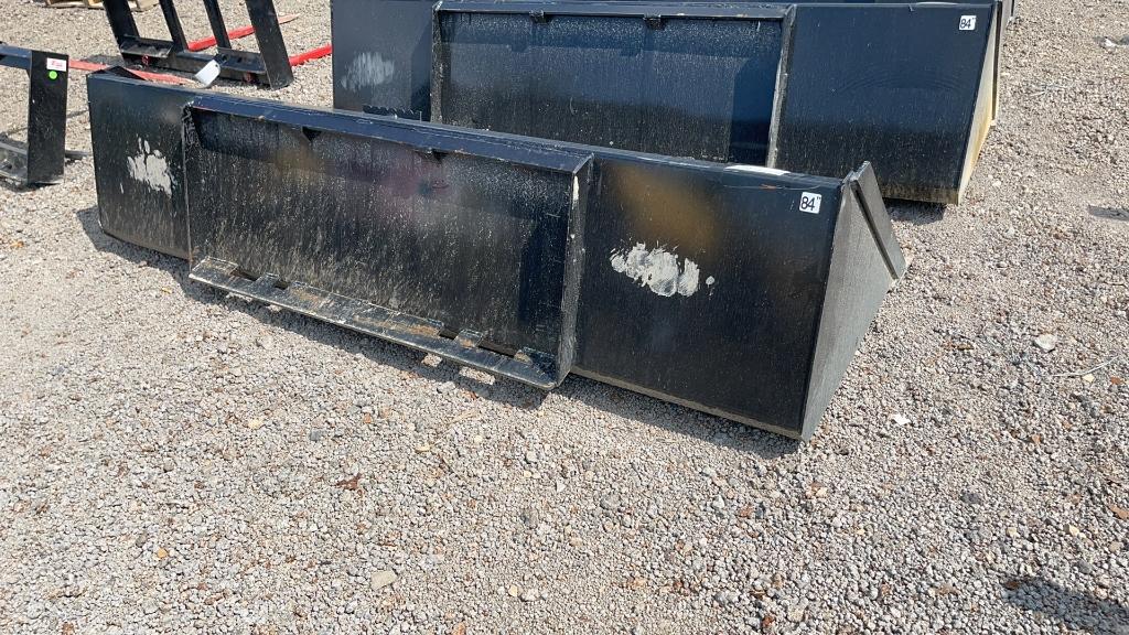 UNUSED 84" SKID STEER SMOOTH BUCKET