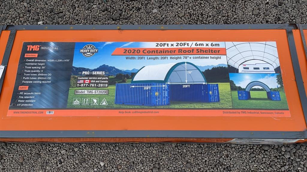 UNUSED TMG 20'X20' CONTAINER ROOF SHELTER