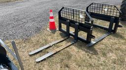 UNUSED JBX 48" SKID STEER PALLET FORKS