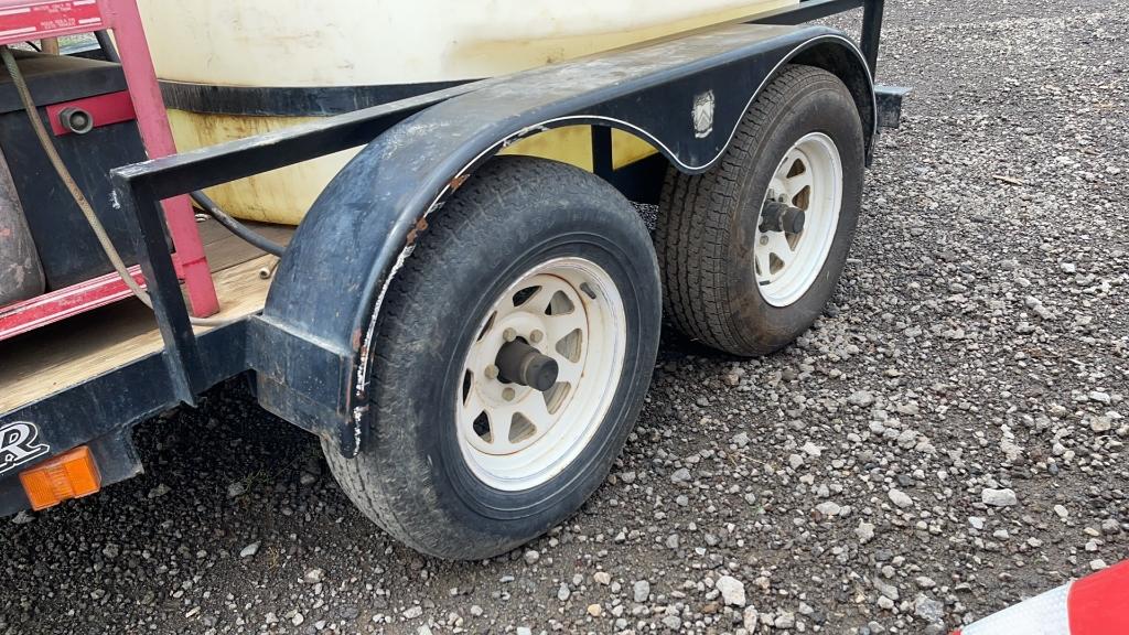 9' BUMPER PULL TANDEM AXLE TRAILER