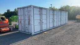 40' SHIPPING CONTAINER WITH SIDE DOORS