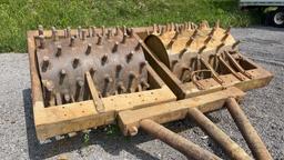 PULL TYPE DOUBLE DRUM 10' SHEEPSFOOT ROLLER