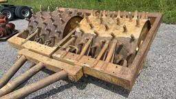 PULL TYPE DOUBLE DRUM 10' SHEEPSFOOT ROLLER