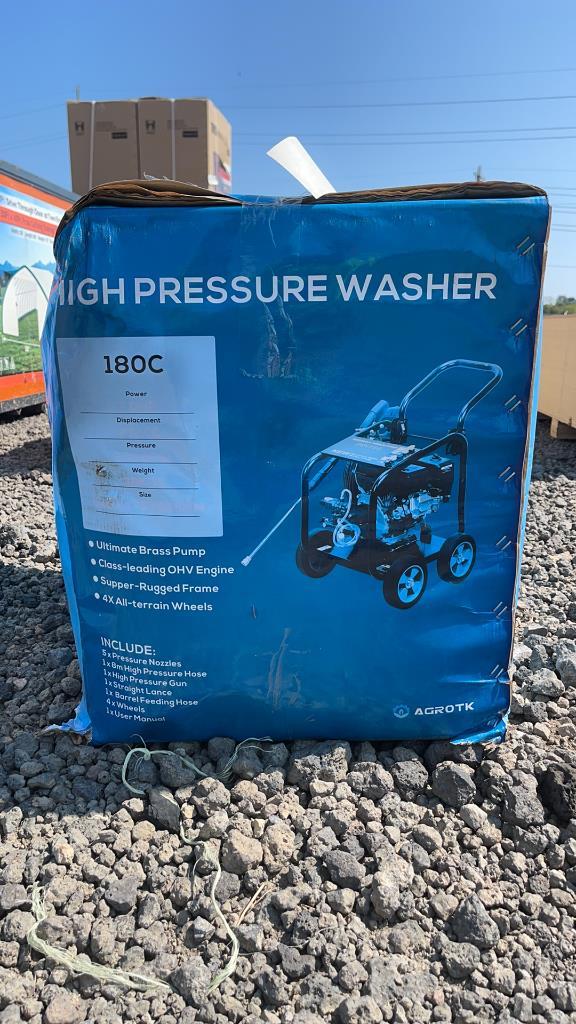 UNUSED AGROTK GASOLINE PRESSURE WASHER