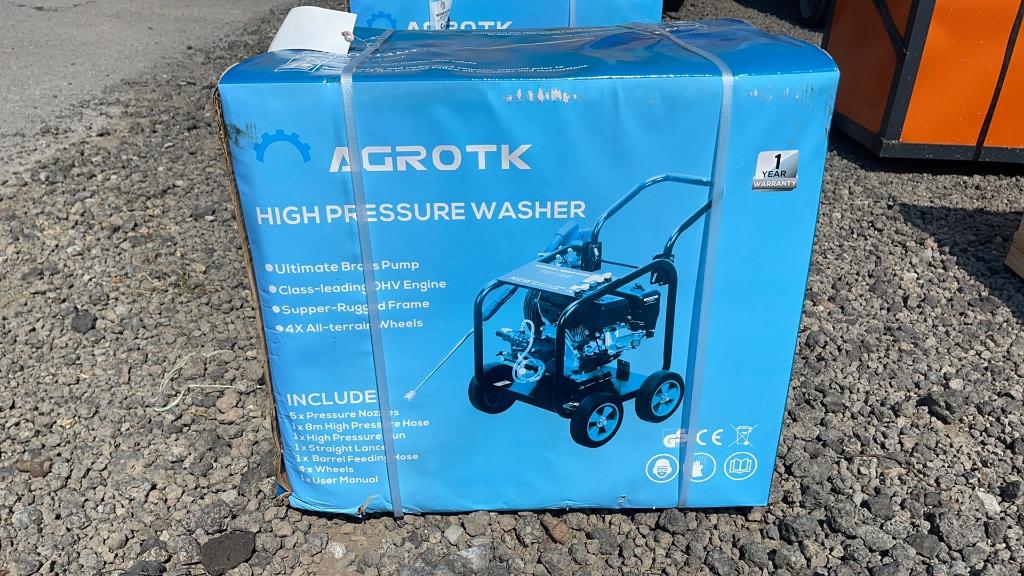 UNUSED AGROTK GASOLINE PRESSURE WASHER