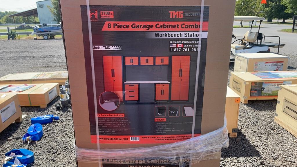 UNUSED TMG 8 PIECE GARAGE CABINET COMBO