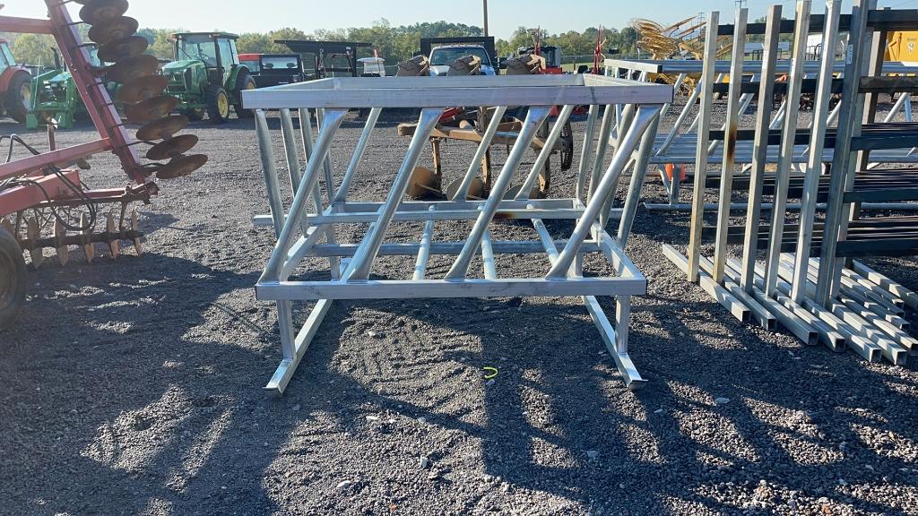 6'X6' GALVANIZED HAY FEEDER