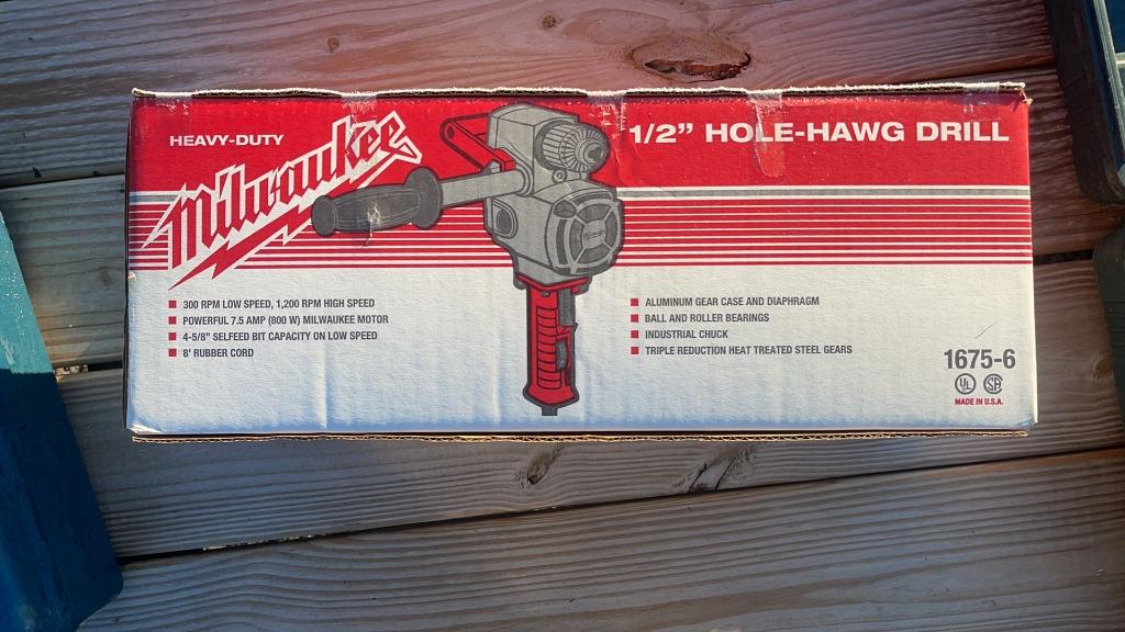 MILWAUKEE 1675-6 1/2" HOLE-HAWG DRILL