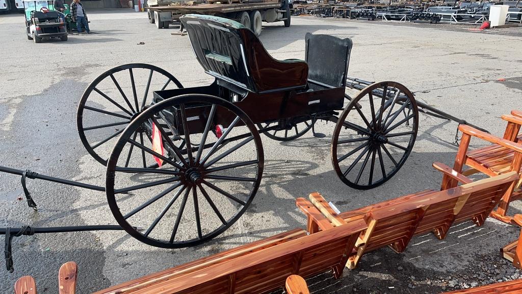 SINGLE HORSE OPEN BUGGY SINGLE SEAT