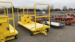 5'X12' QUAD STEER TRACKER ROLLING CART