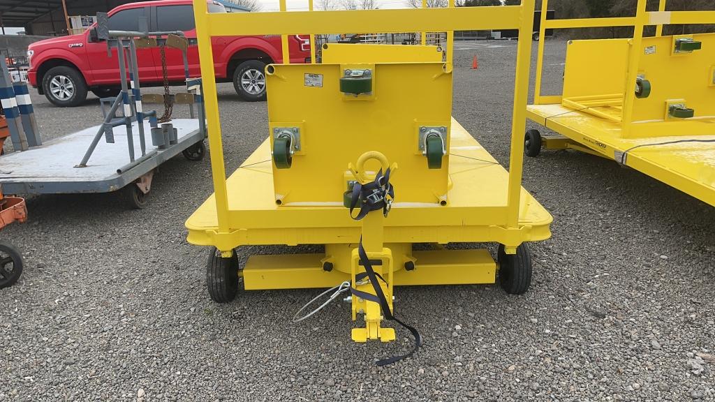 5'X12' QUAD STEER TRACKER ROLLING CART