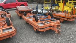 QTY 4) 42"X84" ROLLING CARTS