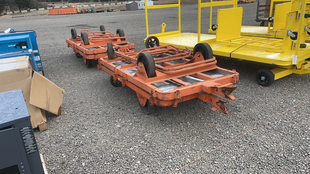 QTY 4) 42"X84" ROLLING CARTS