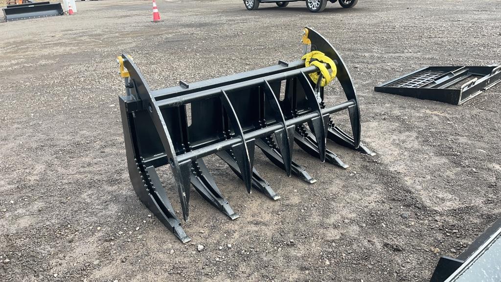 UNUSED 60" SKID STEER ROOT GRAPPLE