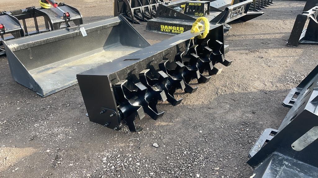 UNUSED 72" SKID STEER ROTARY TILLER