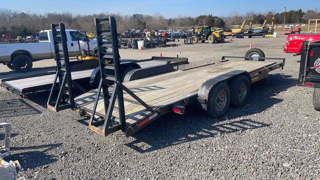 2018 LAWRIMORE 18' TANDEM AXLE BUMPER PULL TRAILER