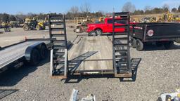 2018 LAWRIMORE 18' TANDEM AXLE BUMPER PULL TRAILER