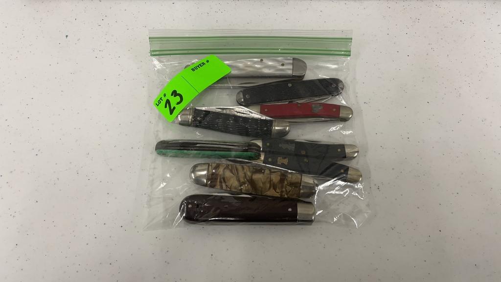 QTY 9) ASSORTED POCKET KNIVES