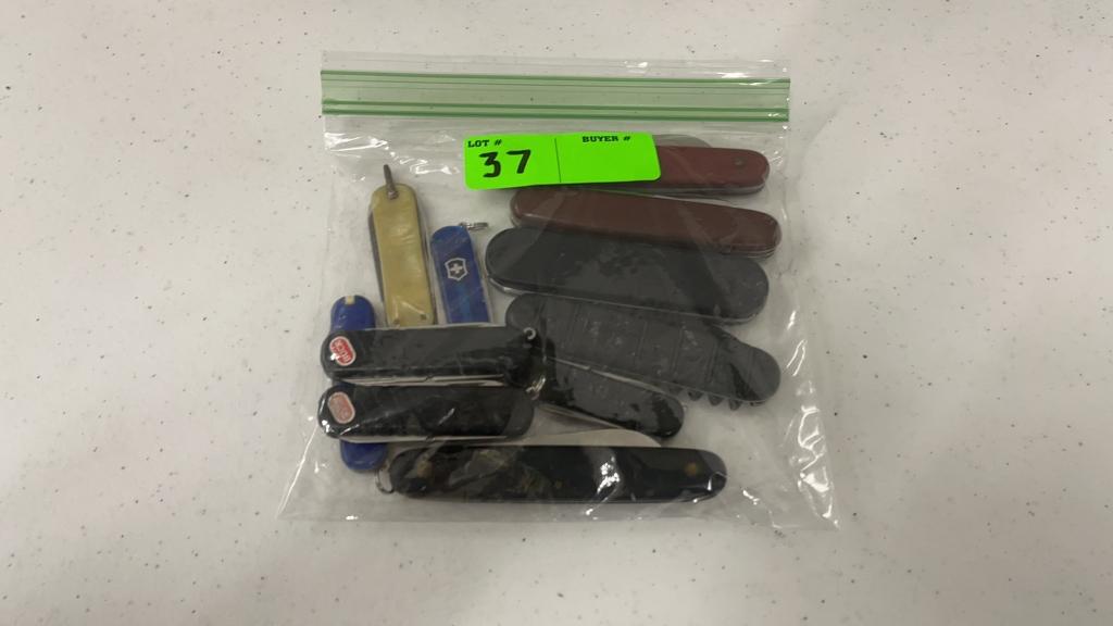 QTY 11) ASSORTED POCKET KNIVES
