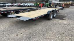 2022 UNUSED DELTA 7'X20' BUMPER PULL TILT TRAILER