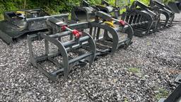 UNUSED 72" SKID STEER SKELETON GRAPPLE BUCKET