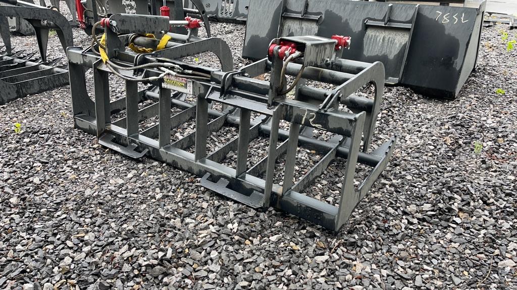 UNUSED 72" SKID STEER SKELETON GRAPPLE BUCKET