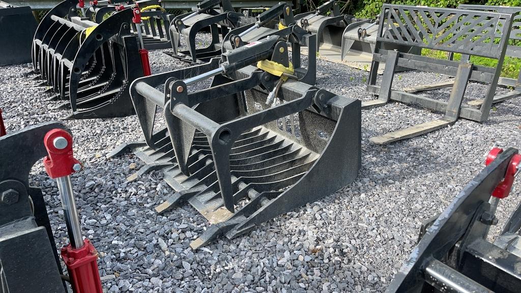 UNUSED 48" SKID STEER SKELETON GRAPPLE BUCKET