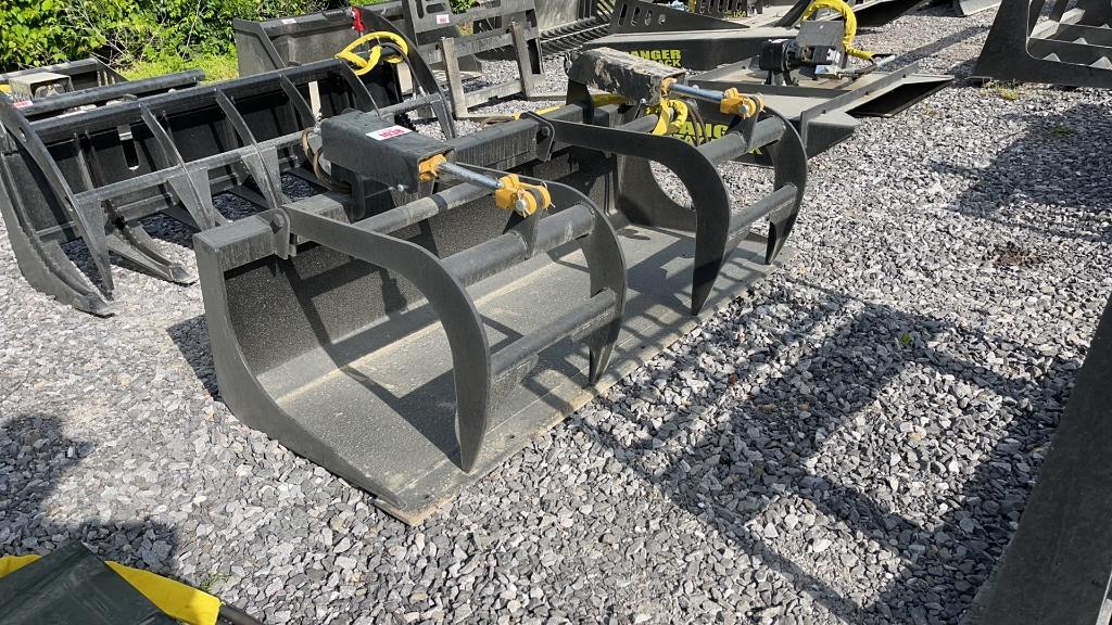 UNUSED 72" SKID STEER SMOOTH GRAPPLE BUCKET