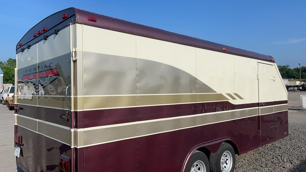 1990 PACE 20' X 8' BUMPER PULL ENCLOSED TRAILER