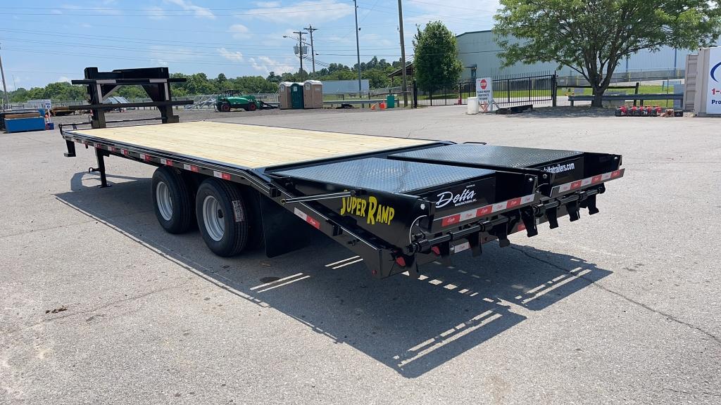 2022 DELTA 25' DUAL TANDEM GOOSENECK TRAILER