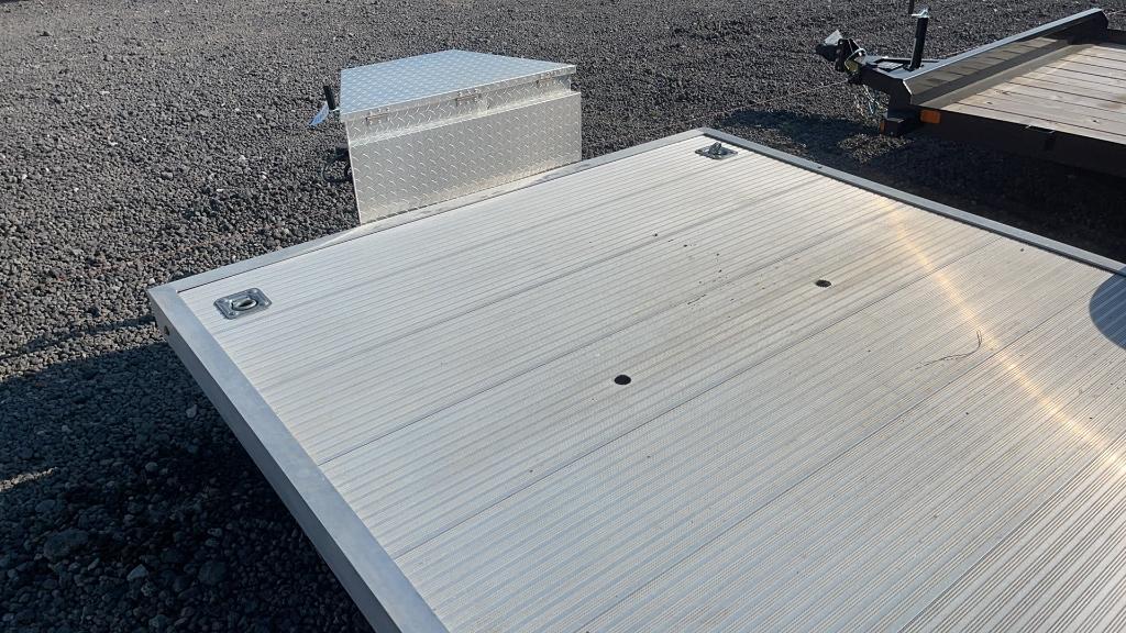 82" X 18' ALUMINUM BUMPER PULL TRAILER