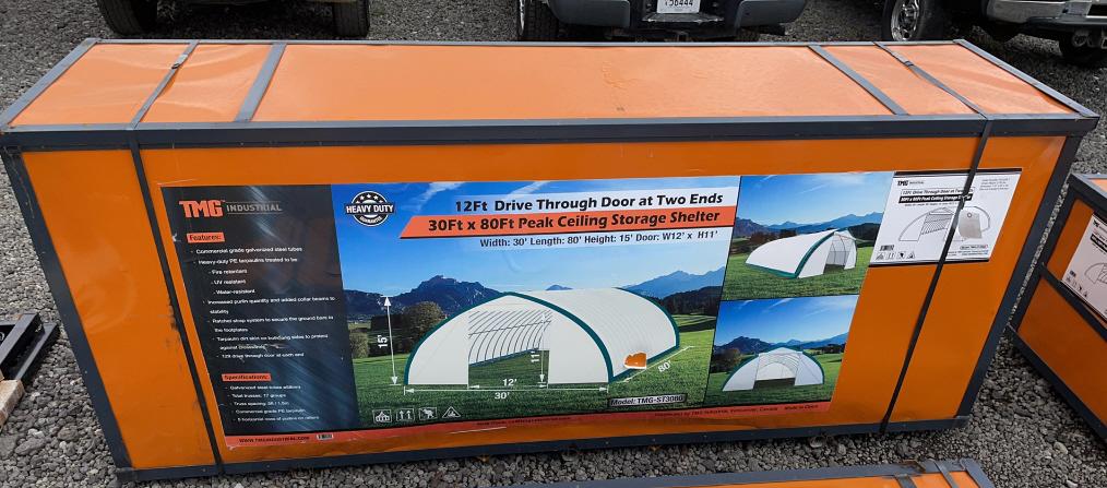 TMG 30'X80' PEAK CEILING STORAGE SHELTER