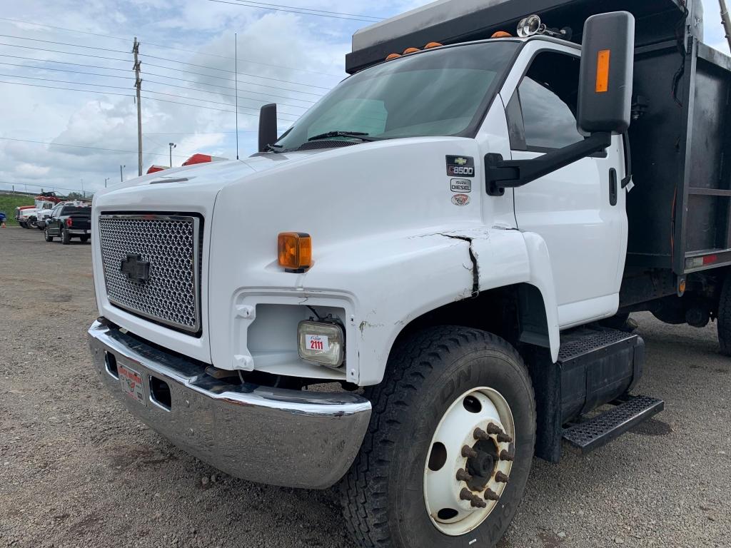 2008 CHEVY C8500 SINGLE AXLE DUMP TRUCK