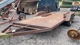 BUMPER PULL DUAL TANDEM AXLE EQUIPMENT TRAILER