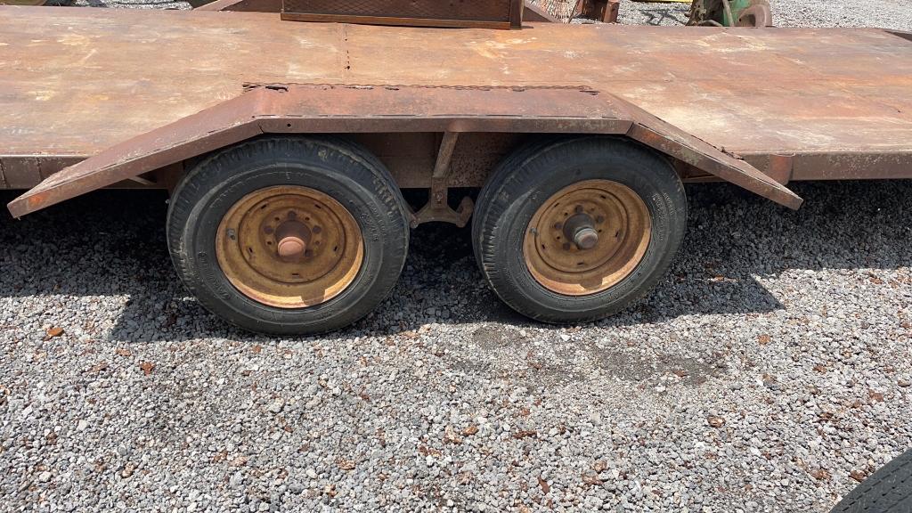 BUMPER PULL DUAL TANDEM AXLE EQUIPMENT TRAILER