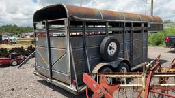 PONDEROSA 16' TANDEM AXLE GOOSENECK STOCK TRAILER