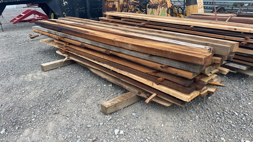 STACK OF ROUGH CUT LUMBER