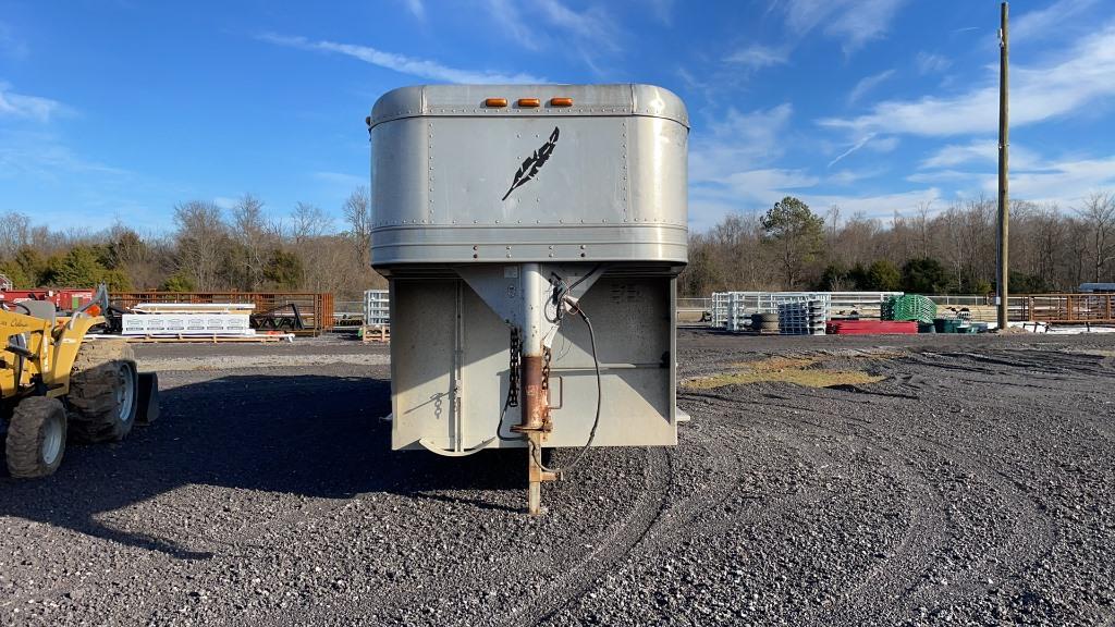 2007 FEATHERLITE 24' ALUMINUM STOCK TRAILER