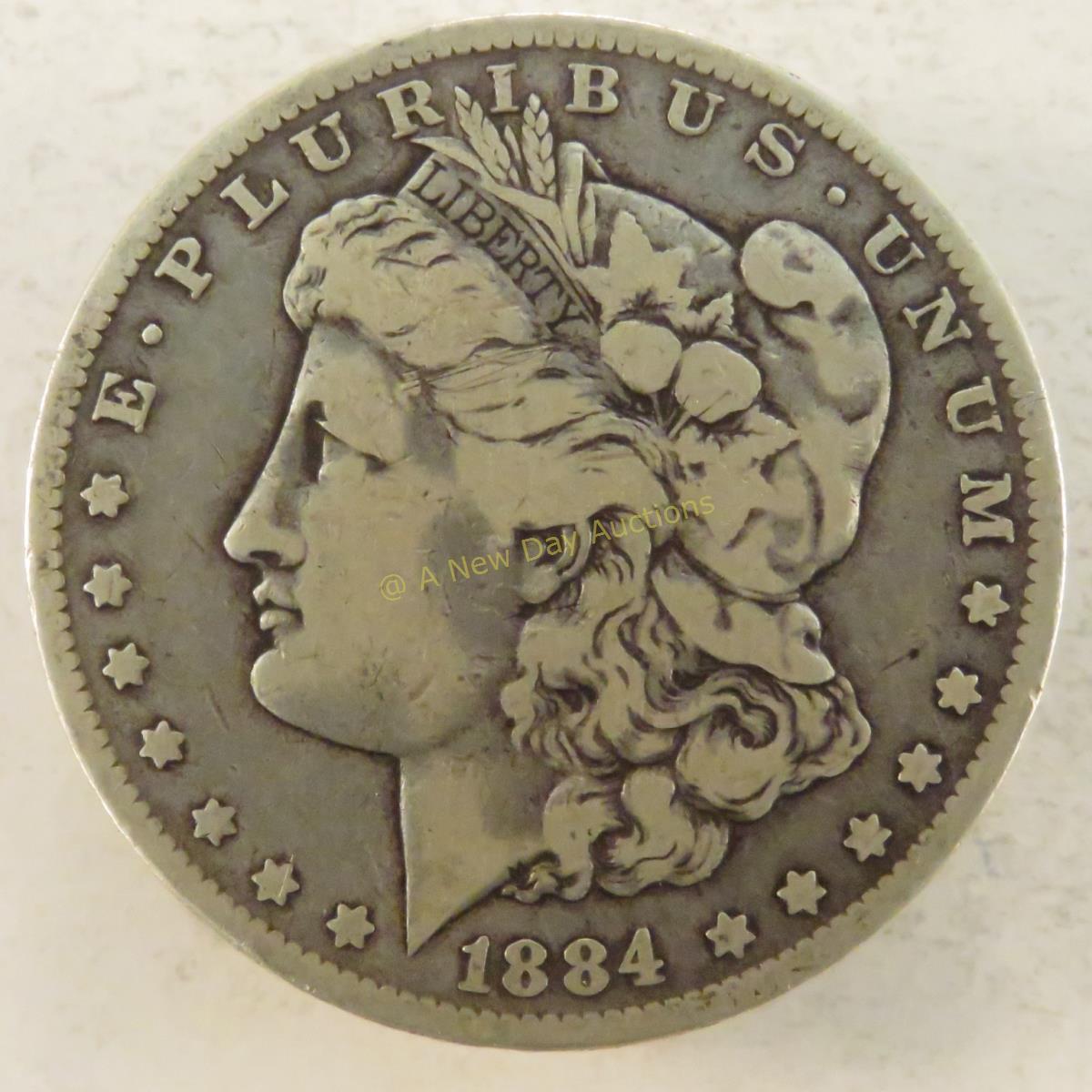 1884 O Morgan Silver Dollar