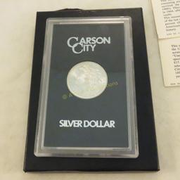 1883 CC Morgan Silver Dollar BU in GSA case