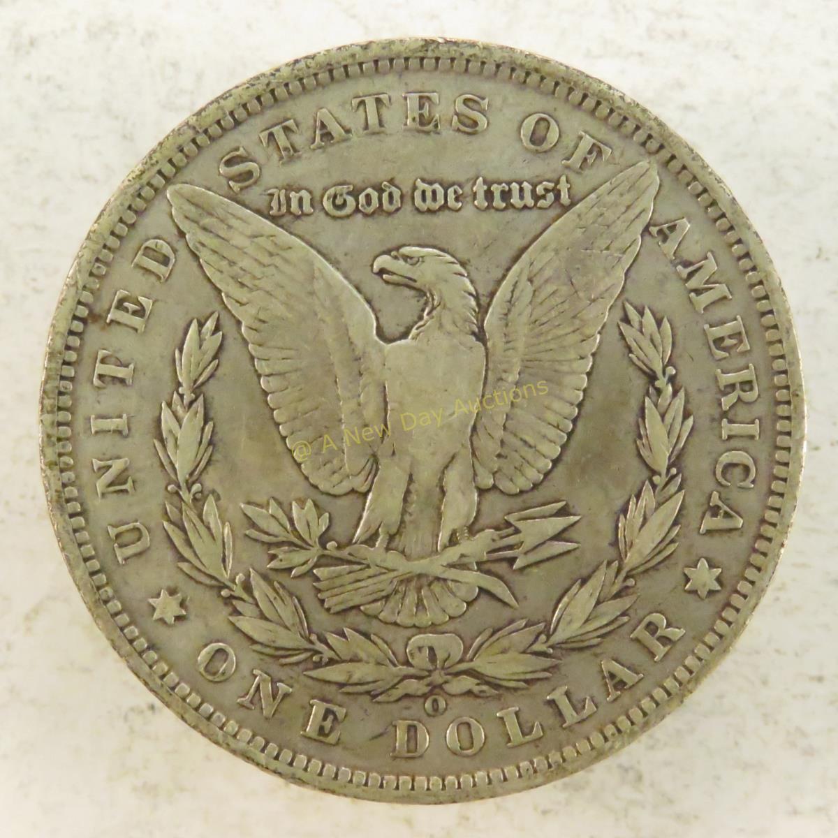 1890 O Morgan Silver Dollar