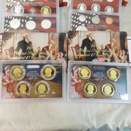 2 2007 US Mint Silver Proof Sets