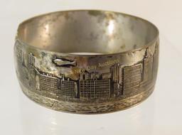 1933 Century of Progress Chicago cuff bracelet