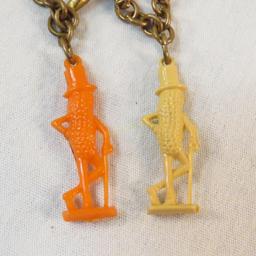 Vintage Planters Mr. Peanut charm bracelet