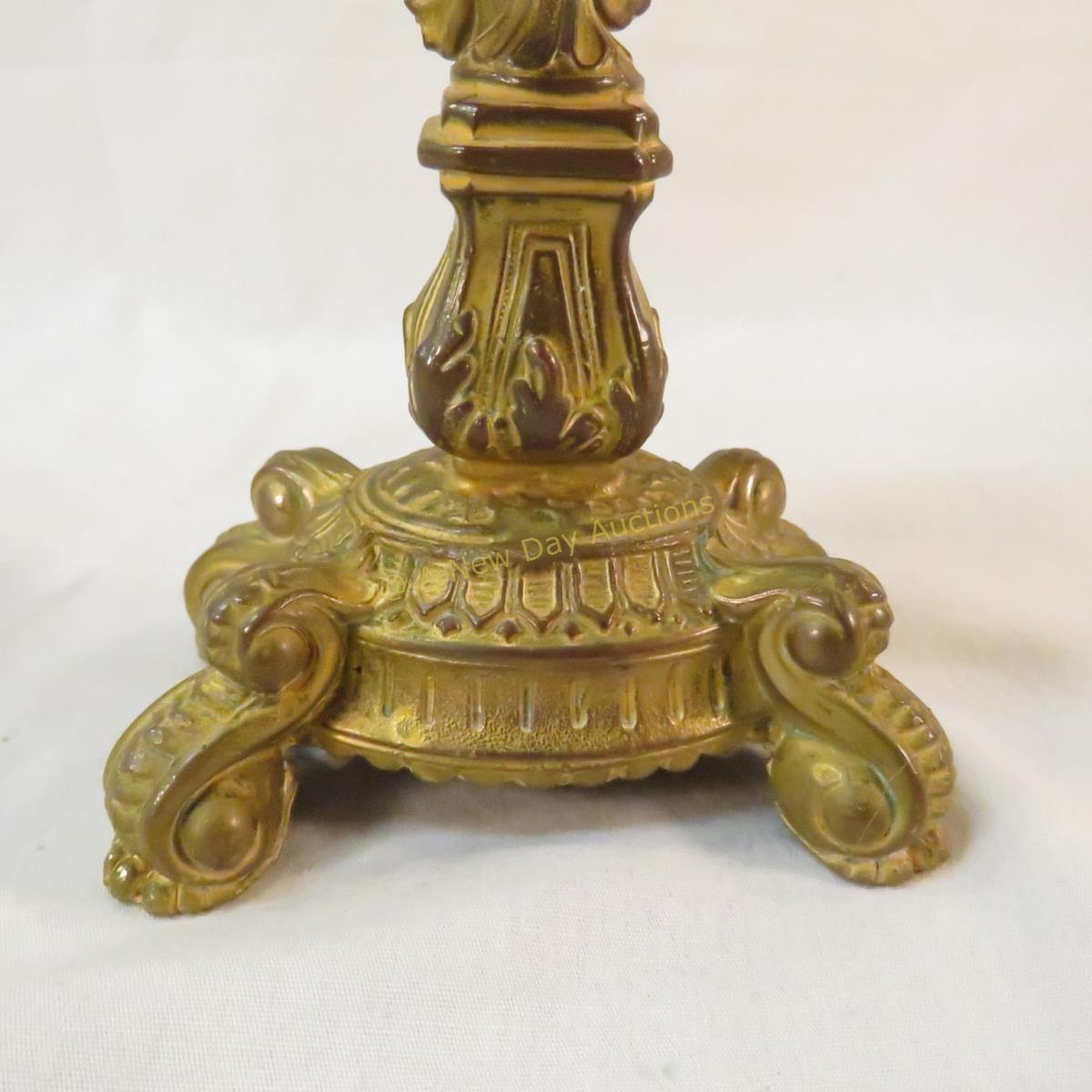 Antique Waterbury Cherub Table Clock