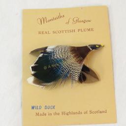 Monteith of Glasgow Scottish Duck Plume Pin