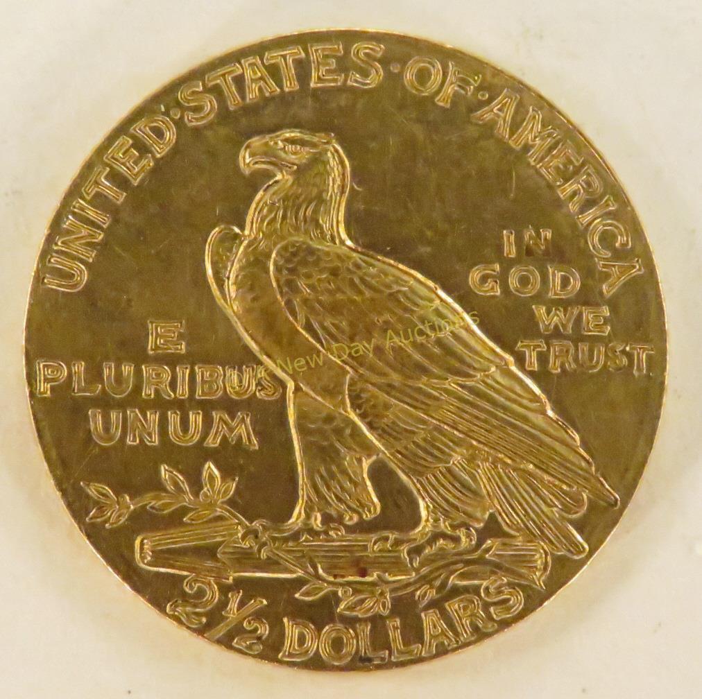 1910 $2 1/2 Indian Head Quarter Eagle