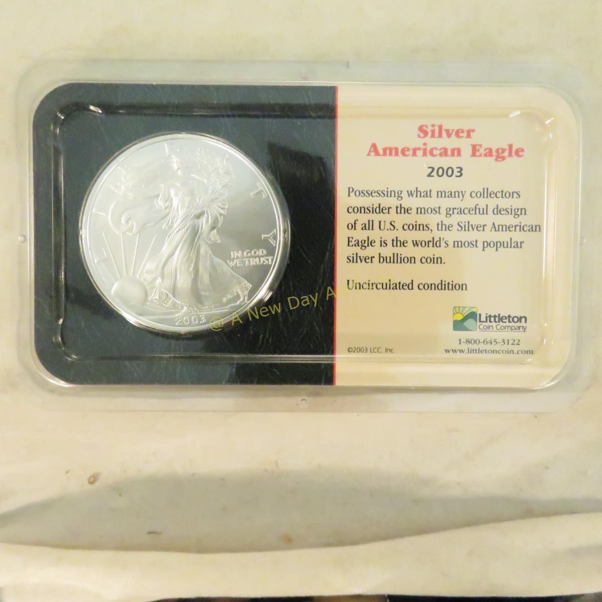 2003 American Silver Eagle Littleton UNC